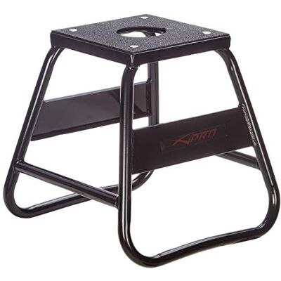 A-pro Cavalete principal Cross, MX Chock, suporte de fixação para moto, cor preta A-pro Cavalete principal Cross, MX Chock, suporte de fixação para moto, cor preta