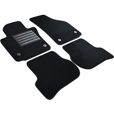 MTM Tapetes feitos sob medida em veludo para Seat Altea / Altea XL / Leon 2004>2012 / Toledo III (5P) 2004>2010 MTM Tapetes feitos sob medida em veludo para Seat Altea / Altea XL / Leon 2004>2012 / Toledo III (5P) 2004>2010