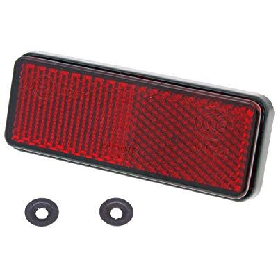 Artist Refletor traseiro retangular, vermelho, 33,8 x 87,5 mm Artist Refletor traseiro retangular, vermelho, 33,8 x 87,5 mm