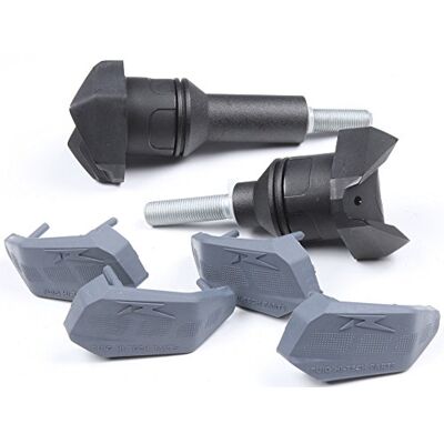 Puig Protetores de motor R19 proteção resistente, preto Puig Protetores de motor R19 proteção resistente, preto