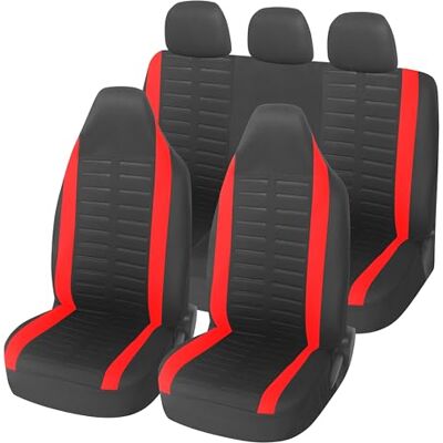 Upgrade4cars Capas assentos carro com encosto de cabeça incorporado Pkw Adequado para a maioria dos carros lavável a 30 graus respirável e prático para o verão e inverno Upgrade4cars Capas assentos carro com encosto de cabeça incorporado Pkw Adequado para a maioria dos carros lavável a 30 graus respirável e prático para o verão e inverno