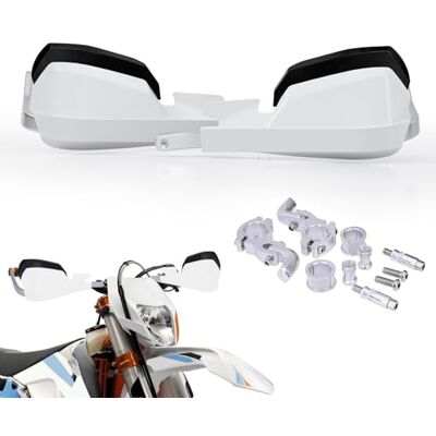 JFG RACING Corrimãos Motocross, protetor guiador protetor mão-branco Para Moto Estrada Moto desportos Scooter Quad Motocross MX Enduro KLX KX CRF YZ DRZ DR Hawk 250 125 350 650 JFG RACING Corrimãos Motocross, protetor guiador protetor mão-branco Para Moto Estrada Moto desportos Scooter Quad Motocross MX Enduro KLX KX CRF YZ DRZ DR Hawk 250 125 350 650
