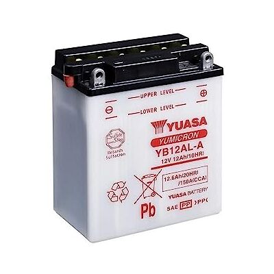 Yuasa Bateria YB12AL-A aberta sem ácido Yuasa Bateria YB12AL-A aberta sem ácido