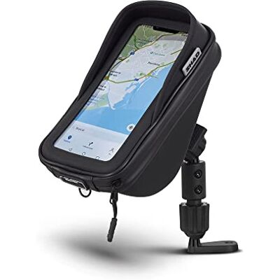 SHAD Suporte para smartphone SG76 com bolso, 180 x 90 mm, retrovisor SHAD Suporte para smartphone SG76 com bolso, 180 x 90 mm, retrovisor