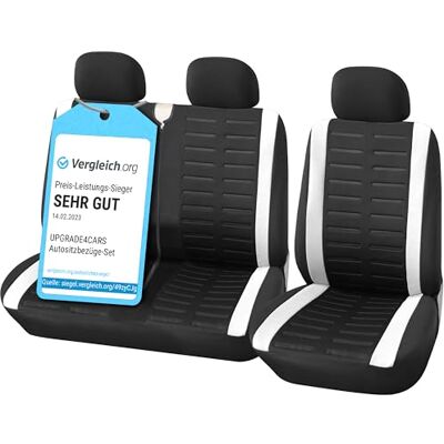 Upgrade4cars Capas de assento vagão universal para a frente preto Para carrinhas e vans adequado para a maioria dos carros, lavável a 30 graus respirável e prático Upgrade4cars Capas de assento vagão universal para a frente preto Para carrinhas e vans adequado para a maioria dos carros, lavável a 30 graus respirável e prático