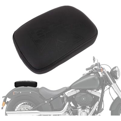 JFG RACING Almofada de assento de motociclo de passageiro, assento de ventosa para Assento traseiro de passageiro assento individual para Chopper Cruiser XL883 XL1200 X48 X72 JFG RACING Almofada de assento de motociclo de passageiro, assento de ventosa para Assento traseiro de passageiro assento individual para Chopper Cruiser XL883 XL1200 X48 X72