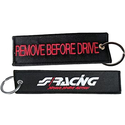 Simoni Racing Porta-chaves Remove Before Flight preto Simoni Racing Porta-chaves Remove Before Flight preto