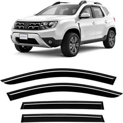ART Adhes Defletores de ar para/compatível com Dacia Duster 2017-2024 II Defletors janela Acessórios para carro Derivabrisas Defletores de vento Janela de carro 4ud OSC Dacia Duster 17-24 II derivabrisas deflectores ventanilla coche, cortavientos, parav ART Adhes Defletores de ar para/compatível com Dacia Duster 2017-2024 II Defletors janela Acessórios para carro Derivabrisas Defletores de vento Janela de carro 4ud OSC Dacia Duster 17-24 II derivabrisas deflectores ventanilla coche, cortavientos, parav