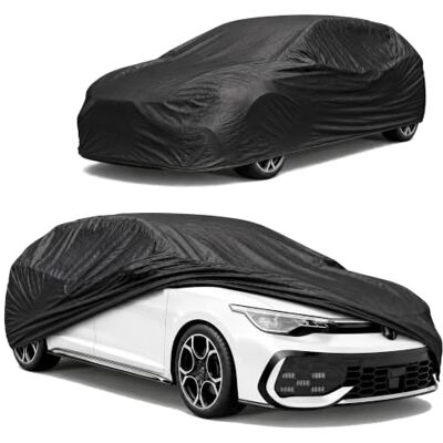 Walser Lona para Coche All Weather, 100% Lona Impermeable para Coche, Garaje Completo Talla 1 Auto Negro Walser Lona para Coche All Weather, 100% Lona Impermeable para Coche, Garaje Completo Talla 1 Auto Negro