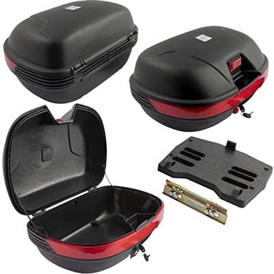 A-pro Baul Topcase Moto mala Scooter refletores de desbloqueio rápido universal 40LT A-pro Baul Topcase Moto mala Scooter refletores de desbloqueio rápido universal 40LT
