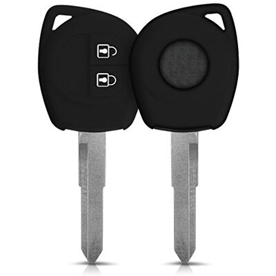 kwmobile Capa compatível com Suzuki chave de carro de 2 botões capa protetora de silicone para chave de carro capa preta kwmobile Capa compatível com Suzuki chave de carro de 2 botões capa protetora de silicone para chave de carro capa preta