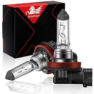 WinPower H11 55 W Lâmpadas de halogéneo para faróis dianteiros 3000 K amarelo super brilhante 12 V lâmpadas de luz de nevoeiro para carro, 2 peças WinPower H11 55 W Lâmpadas de halogéneo para faróis dianteiros 3000 K amarelo super brilhante 12 V lâmpadas de luz de nevoeiro para carro, 2 peças