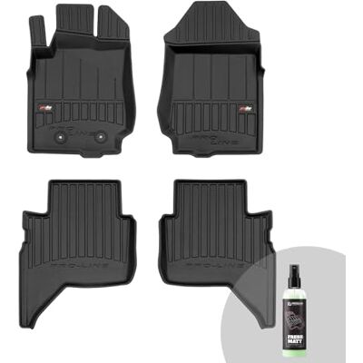 Frogum ProLine 3D Tapetes de borracha para carro exclusivos tapetes para Ford Ranger V Raptor 2018-2022 As bordas mais altas tamanho Frogum ProLine 3D Tapetes de borracha para carro exclusivos tapetes para Ford Ranger V Raptor 2018-2022 As bordas mais altas tamanho