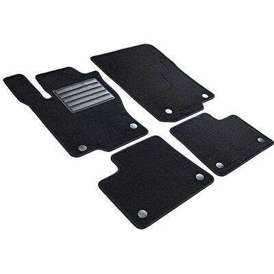 Tapetes de Veludo para Mercedes M / ML - Personalizados, Preto Tapetes de Veludo para Mercedes M / ML - Personalizados, Preto