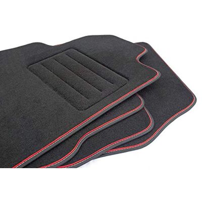 Motohobby Velour Set de tapetes para Hyundai Kona (a partir de 2017) 4 peças ajuste Motohobby Velour Set de tapetes para Hyundai Kona (a partir de 2017) 4 peças ajuste