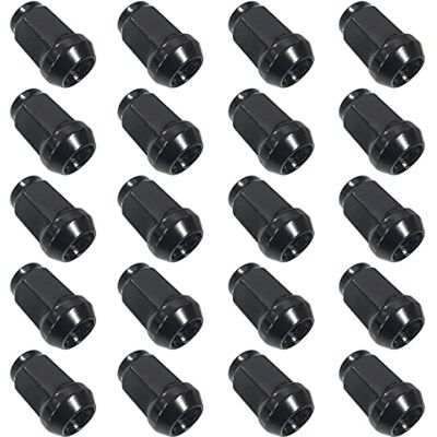 TRACER 20 peças de porcas de roda com assento cónico 60° M12 x 1,5, preto, adequado para jantes de alumínio e aço TRACER 20 peças de porcas de roda com assento cónico 60° M12 x 1,5, preto, adequado para jantes de alumínio e aço