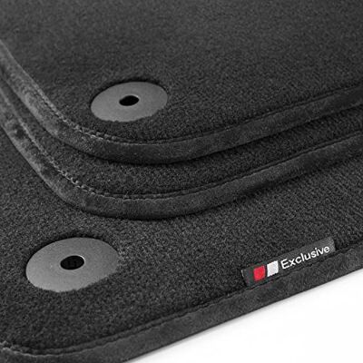 ART LX317 Luxury-Line Tapetes para Audi A6 4G C7 2011-2018, bordas: preto 4-piezas 100% Ajuste perfecto Logo Sistema de fijación Ribete textil Costuras manuales Velour ART LX317 Luxury-Line Tapetes para Audi A6 4G C7 2011-2018, bordas: preto 4-piezas 100% Ajuste perfecto Logo Sistema de fijación Ribete textil Costuras manuales Velour
