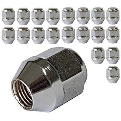 TRACER 20 porcas de roda com assento cónico fechadas M12 x 1,25 H25 mm HEX19 compatíveis com Lada Niva, compatíveis com Subaru Forester Impreza Legacy Outback XV SVX TRACER 20 porcas de roda com assento cónico fechadas M12 x 1,25 H25 mm HEX19 compatíveis com Lada Niva, compatíveis com Subaru Forester Impreza Legacy Outback XV SVX