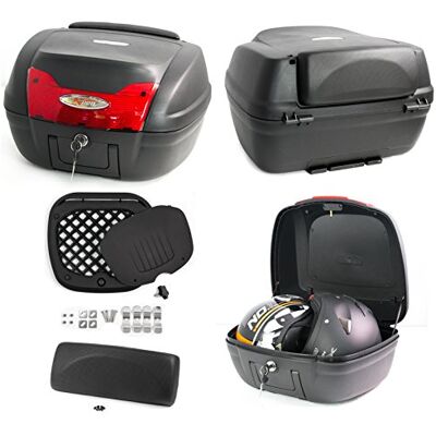 A-pro Mala Top Case para Moto Scooter Baul 40 Litros Touring Universal Quad A-pro Mala Top Case para Moto Scooter Baul 40 Litros Touring Universal Quad