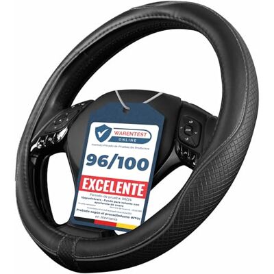 Upgrade4cars Capa para Volante de Carro Universal em Preto Poli-Pele Cobre 37-38 cm de Diâmetro Exterior Acessórios para Decoração Interior de Carros Ideias para Presentes Apto para la mayoría de coches Revestimiento de goma antideslizante res Upgrade4cars Capa para Volante de Carro Universal em Preto Poli-Pele Cobre 37-38 cm de Diâmetro Exterior Acessórios para Decoração Interior de Carros Ideias para Presentes Apto para la mayoría de coches Revestimiento de goma antideslizante res