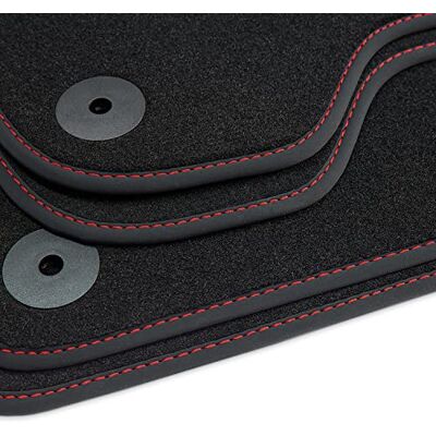 ART Alfombrillas para Seat Ibiza 4 6L 2002-2008 4 peças 100 % ajuste perfeito logótipo sistema de fixação fiação têxtil costuras manuais Velour ART Alfombrillas para Seat Ibiza 4 6L 2002-2008 4 peças 100 % ajuste perfeito logótipo sistema de fixação fiação têxtil costuras manuais Velour