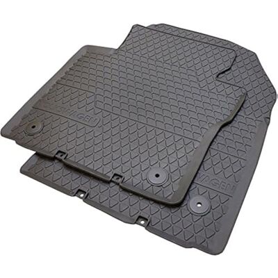 Volkswagen Original Touran tapetes de borracha 2 peças dianteiras preto botão de pressão premium borracha capachos 1t1061502 a 82 V Volkswagen Original Touran tapetes de borracha 2 peças dianteiras preto botão de pressão premium borracha capachos 1t1061502 a 82 V