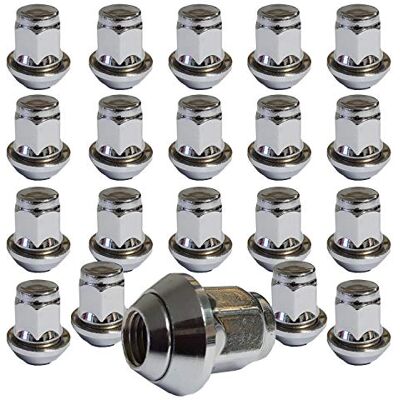 TRACER Porcas de roda Ford M12 x 1,5 cônico 60° cromadas, 20 peças TRACER Porcas de roda Ford M12 x 1,5 cônico 60° cromadas, 20 peças