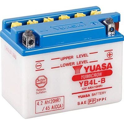 Yuasa BATERIA YB4L-B (SEM ÁCIDO) 12V/4AH Yuasa BATERIA YB4L-B (SEM ÁCIDO) 12V/4AH