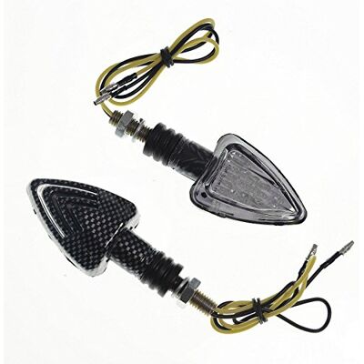 A-pro Indicadoras Intermitentes Moto Homologados Scooter Quad Carbono universal A-pro Indicadoras Intermitentes Moto Homologados Scooter Quad Carbono universal