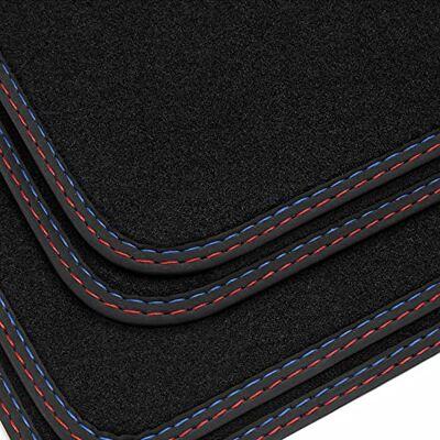 ART Tapetes para BMW 3er Typ G20 G21 2018- 4 peças 100 % ajuste perfeito dupla couture sistema de fixação fiação têxtil costuras manuais Velour ART Tapetes para BMW 3er Typ G20 G21 2018- 4 peças 100 % ajuste perfeito dupla couture sistema de fixação fiação têxtil costuras manuais Velour
