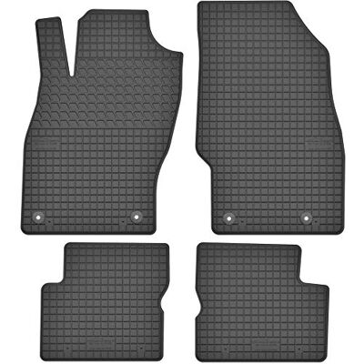 Motohobby Conjunto de tapetes de borracha para Opel Corsa D, ajuste Motohobby Conjunto de tapetes de borracha para Opel Corsa D, ajuste