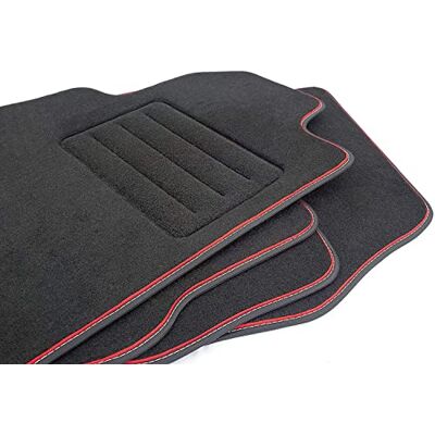 Motohobby Conjunto de tapetes de veludo para Toyota Land Cruiser 120 (2002-2009) 4 peças ajuste Motohobby Conjunto de tapetes de veludo para Toyota Land Cruiser 120 (2002-2009) 4 peças ajuste