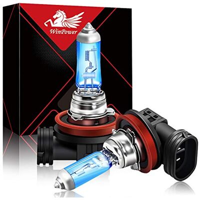 WinPower H8 Lâmpadas de halogéneo para faróis 100W 5000k Branco quente 12V Auto Carro Motocicleta Faróis antiniebla Luz lateral DRL Bulbo, 2 peças WinPower H8 Lâmpadas de halogéneo para faróis 100W 5000k Branco quente 12V Auto Carro Motocicleta Faróis antiniebla Luz lateral DRL Bulbo, 2 peças