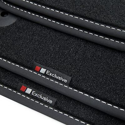 ART BEP237 Tapetes para Renault Captur 2 2020, costura: prateado. Veludo luxuoso 4-piezas 100% Ajuste perfecto Sistema de fijación Ribete textil Costuras manuales Velour ART BEP237 Tapetes para Renault Captur 2 2020, costura: prateado. Veludo luxuoso 4-piezas 100% Ajuste perfecto Sistema de fijación Ribete textil Costuras manuales Velour
