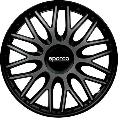 Sparco Conjunto de 4 tampões, Roma de 13 polegadas, cinzento/preto Sparco Conjunto de 4 tampões, Roma de 13 polegadas, cinzento/preto