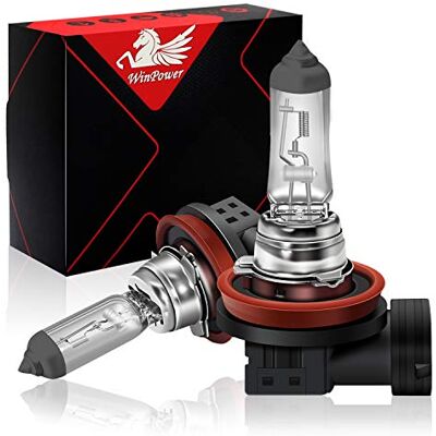 WinPower H8 12V 35W Lâmpada Halógena 3000K Amarela para luz de carro anti-embaciamento, Angel Eye/Farol de moto, 2 peças WinPower H8 12V 35W Lâmpada Halógena 3000K Amarela para luz de carro anti-embaciamento, Angel Eye/Farol de moto, 2 peças