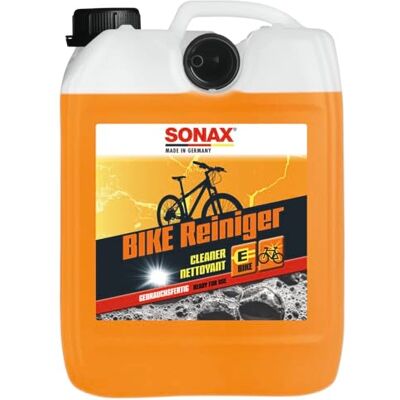 SONAX BIKE Limpador (5 litros), compatível com superfícies de carvão e O produto de limpeza é forte contra a sujidade e delicado com os materiais. Também adequado para limpeza de correntes e SONAX BIKE Limpador (5 litros), compatível com superfícies de carvão e O produto de limpeza é forte contra a sujidade e delicado com os materiais. Também adequado para limpeza de correntes e