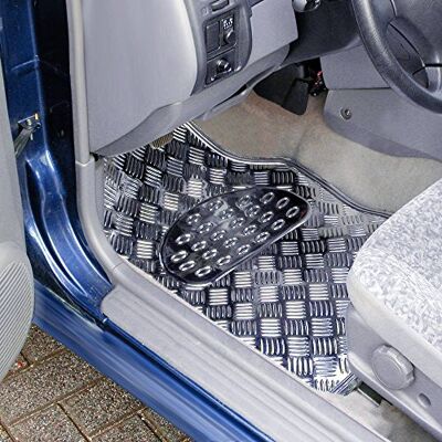 Carpoint Tapetes de carro (4 unidades), prateado Carpoint Tapetes de carro (4 unidades), prateado