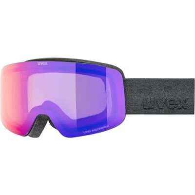 Uvex pwdr FM Óculos de esqui para crianças filtro categoria 2 tingidos para realçar o contraste black mate dl/rubi-clear one size Uvex pwdr FM Óculos de esqui para crianças filtro categoria 2 tingidos para realçar o contraste black mate dl/rubi-clear one size