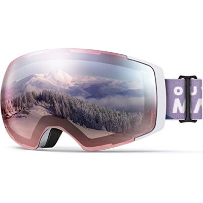 OutdoorMaster óculos de esqui PRO Lente intercambiável sem moldura 100% Proteção UV400 Óculos de Esqui Snowboard para Mulher & homem OutdoorMaster óculos de esqui PRO Lente intercambiável sem moldura 100% Proteção UV400 Óculos de Esqui Snowboard para Mulher & homem