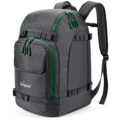 Unigear Mochila para botas de esqui, snowboard com bolsa para capacete, para desportos de inverno Compartimentos separados, transporte cómodo otros deportes de invierno Unigear Mochila para botas de esqui, snowboard com bolsa para capacete, para desportos de inverno Compartimentos separados, transporte cómodo otros deportes de invierno