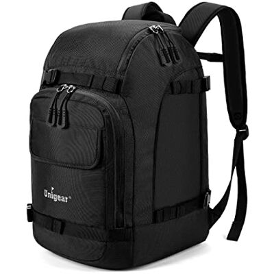 Unigear Mochila para botas de esqui, snowboard com bolsa para capacete, para desportos de inverno Compartimentos separados, transporte cómodo otros deportes de invierno Unigear Mochila para botas de esqui, snowboard com bolsa para capacete, para desportos de inverno Compartimentos separados, transporte cómodo otros deportes de invierno