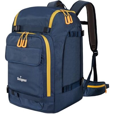 Unigear Mochila para botas de esqui, snowboard com bolsa para capacete, para desportos de inverno Compartimentos separados, transporte cómodo otros deportes de invierno Unigear Mochila para botas de esqui, snowboard com bolsa para capacete, para desportos de inverno Compartimentos separados, transporte cómodo otros deportes de invierno