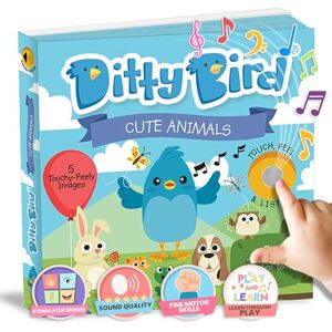 DITTY BIRD Explore com livros musicais edição toque e sente animais: Brinquedos Montessori, recursos sensoriais para crianças de 1 a 3 anos. Livro interativo e resistente para bebés. DITTY BIRD Explore com livros musicais edição toque e sente animais: Brinquedos Montessori, recursos sensoriais para crianças de 1 a 3 anos. Livro interativo e resistente para bebés.