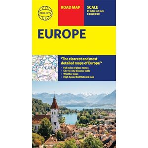 Philip's Maps Europe Road Map: with high speed rail ( Sheet Maps) Philip's Maps Europe Road Map: with high speed rail ( Sheet Maps)