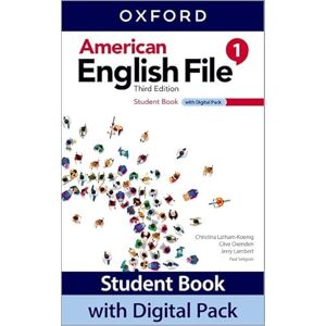 Oxford University Press American English File: Level 1: Student Book with Digital Pack: Print Student Book and 2 years' access to Student e-book, Workbook e-book, Online Practice and Student Resources Oxford University Press American English File: Level 1: Student Book with Digital Pack: Print Student Book and 2 years' access to Student e-book, Workbook e-book, Online Practice and Student Resources