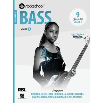 Various Rockschool: Bass Grade 1 (2024) Beginner Bass Guitar Sheet Music Book for Students Rock and Pop Syllabus with TAB, Backing Tracks, Performance Pieces and Technique Development Exercises Various Rockschool: Bass Grade 1 (2024) Beginner Bass Guitar Sheet Music Book for Students Rock and Pop Syllabus with TAB, Backing Tracks, Performance Pieces and Technique Development Exercises