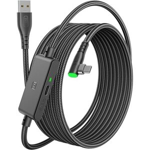INIU Cabo de ligação de 5 m, cabo de ligação USB 3.0 a USB C com Meta Oculus Quest 3s, Quest 3 2 1, Quest Pro, Pico 4, acessórios PC Steam VR, transferência de dados de alta velocidade, cabo para INIU Cabo de ligação de 5 m, cabo de ligação USB 3.0 a USB C com Meta Oculus Quest 3s, Quest 3 2 1, Quest Pro, Pico 4, acessórios PC Steam VR, transferência de dados de alta velocidade, cabo para