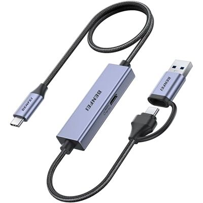 BENFEI USB C Cartão Capturador de vídeo/áudio suporta Full HD 1080P 60FPS para streaming, gravação, jogos, compatível com Switch, PS4, PS5, Xbox, funciona com PC/Windows/Mac OS BENFEI USB C Cartão Capturador de vídeo/áudio suporta Full HD 1080P 60FPS para streaming, gravação, jogos, compatível com Switch, PS4, PS5, Xbox, funciona com PC/Windows/Mac OS