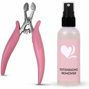 hair2heart Kit para remover extensões de cabelo com pinças e solvente para facilitar a remoção de extensões de queratina e fita fórmula à base de álcool hair2heart Kit para remover extensões de cabelo com pinças e solvente para facilitar a remoção de extensões de queratina e fita fórmula à base de álcool